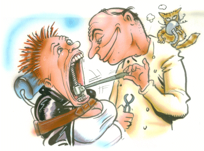 The Dentist - pic showing Diesel at the mercy of the torturer