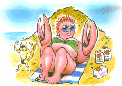 Holiday 2: It's All Greek - pic showing Diesel overdoing it on the beach.